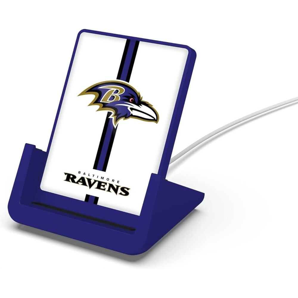 SOAR NFL Cell Phone Wireless Charging Stand V.4, Baltimore Ravens